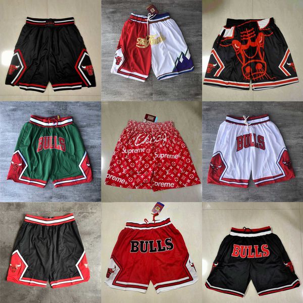 

chicago''bulls''men throwback basketball shorts pocket red black