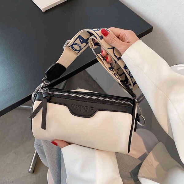 

fashion lady msenger bags women's pu small barrel-shaped shoulder crossbody for girl 2022 simple purse