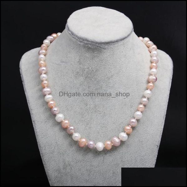 

chokers necklaces pendants jewelry fashion beaded necklace high-quality pearl torque extraordinary temperament comfortable to wear for lad, Golden;silver