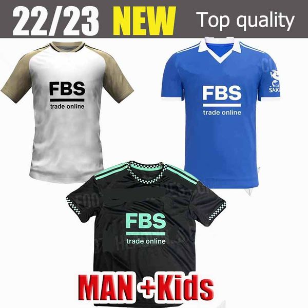 

22 23 leicester soccer jerseys city home vardy maddison 2022 2023 barnes tielemans ayoze daka lookman iheanacho football shirt, Black;yellow