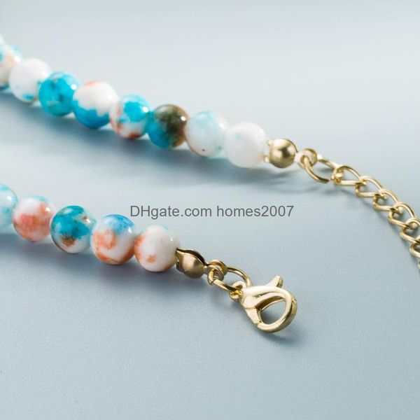 

fashion personality jewelry earrings stud woman dangle chandelier homes2007 necklace blue rice-imitation jade bohemian retro wind sui jllatb, Silver