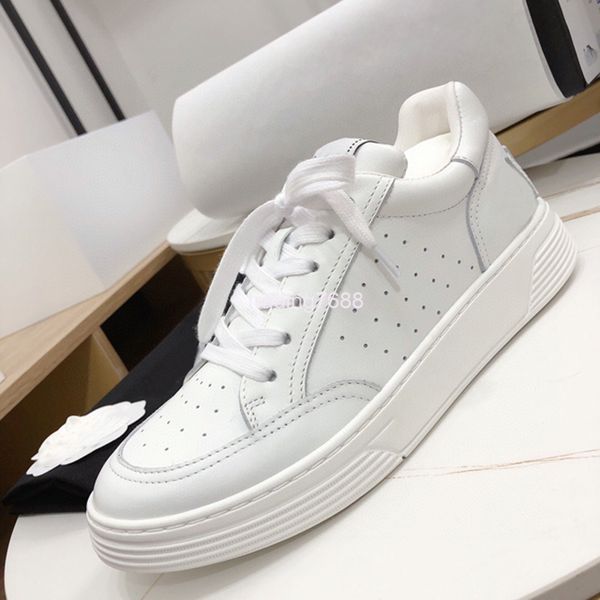 

dress shoes spring versatile thick soled cow leather college style small white shoes women's low leisure sports flat sole trend, Black