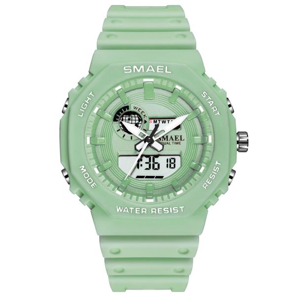 

new arrival smael candy color digital sport watch for teenagers, Slivery;brown