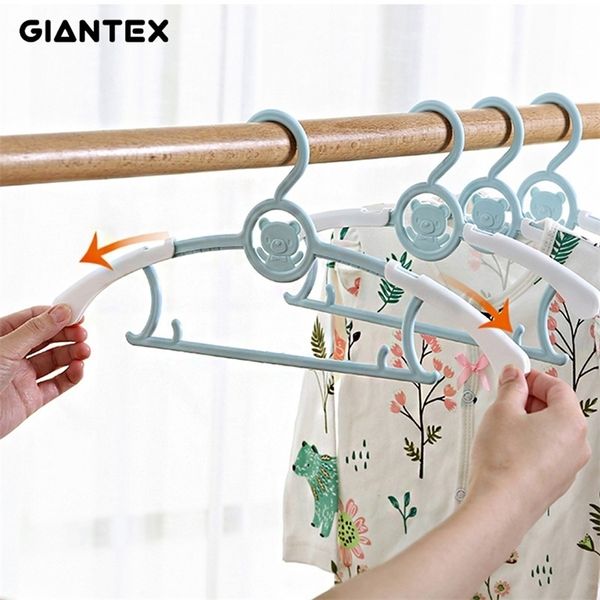 

51020pcs baby clothes hanger flexible racks plastic clothing display kids hangers unmarked children coats hanger organizer 220815