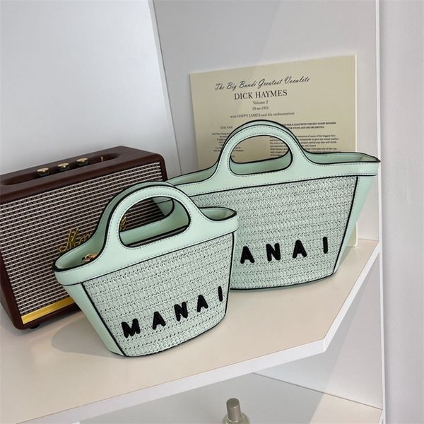 

factory online sales french hand women's 2022 new fashion straw woven ins vegetable basket splicing beach bag