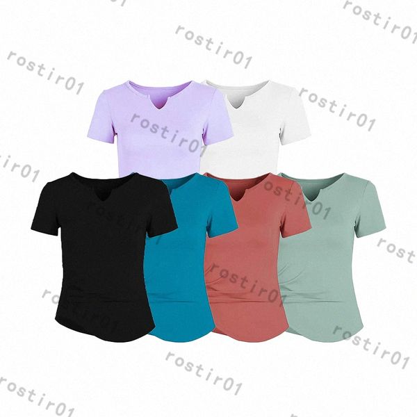 

lu women yoga t shirt shirts sport vest fitness underwear tanks solid color lady with removable cups sports bra tanks d2ff#, White