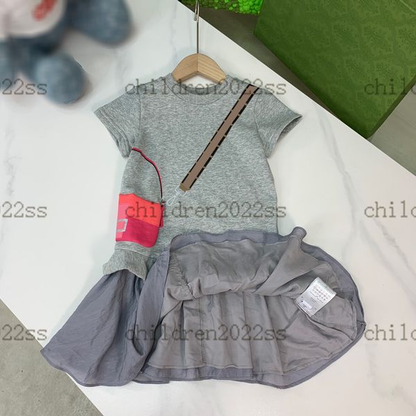 

gray cotton dress 2022 newly high-end girls silk stitching skirts doll collar princess pleated f dress children designers kids lovely-dresse, Red;yellow