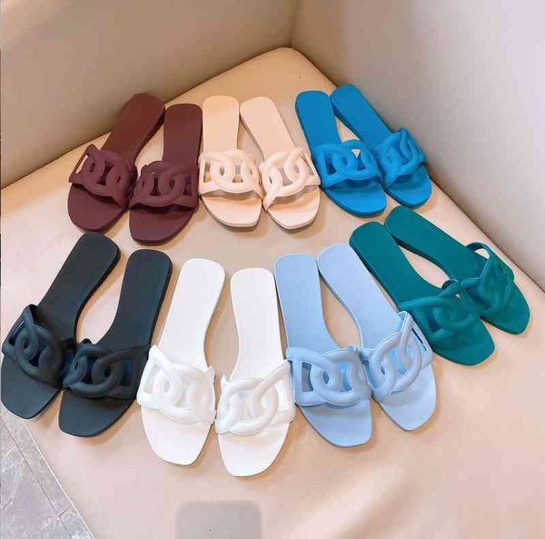 

slippers wind net red pig nose slippers pvc jelly shoes non slip beach flat large one word h r17w, Black