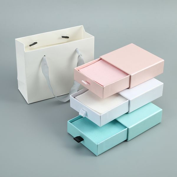 

small cotton bag and paper box hand paper bags for christmas candy gift pouches jewelry organizer packing display present sets, Pink;blue