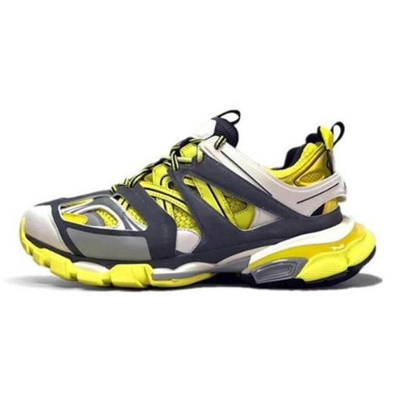 

2023 track 3.0 2 runners shoes men women paris yellow pink black sport casual shoe trainers sneakers balencaiga size 36-45