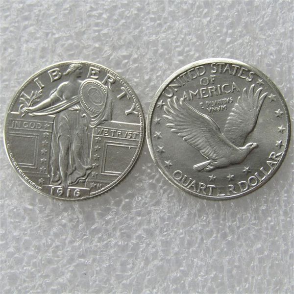 

90% silver us 1916 standing liberty quarter dollars craft copy coin metal dies manufacturing261b