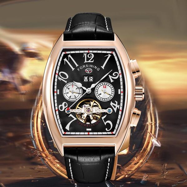 Orologi da polso FORSINING Orologi da uomo Orologi da uomo di lusso Moda Sport Orologio da polso Meccanico automatico Calendario Whatch Relogio MasculinoOrologi da polso