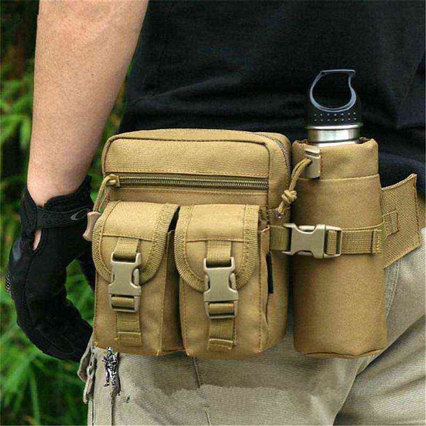 

airsofta tactical men waist pack hiking water bottle phone pouch outdoor sports army military hunting climbing camping belt bag t220801