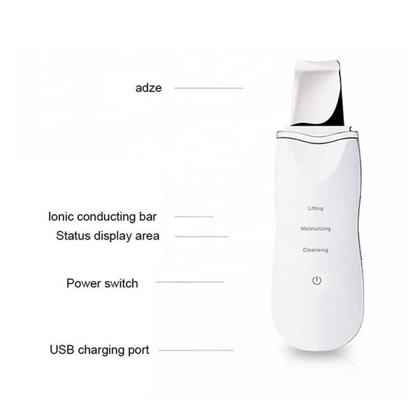 

home beauty instrument multi-functional equipment ultrasonic skin scrubber for women dead skin blackhead remove