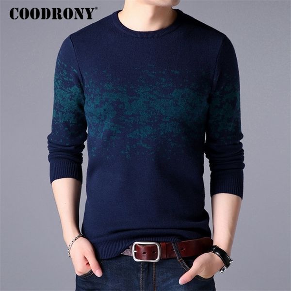 

coodrony sweater men casual o-neck pullover men clothes autumn winter arrival sost warm mens cashmere sweaters 8257 201203, White;black