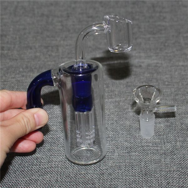 Adaptadores de Recuperação de Recuperação de Glass de vidro de Hookahs 14mm Male 90 com Reclaimer Dome Nail Percolator Ash Catcher Adapter para Bongs Dab Rigs