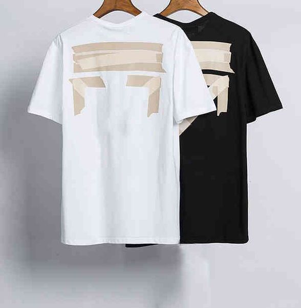 

mens summer loose t shirts fashion tees designers offs brands man women casual t-shirt luxury clothing letter arrow black white tshirts str, White;black