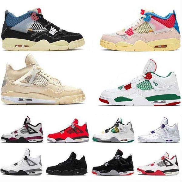 

jumpman 4 basketball shoes women men 4s university blue varsity royal retro cement union la sail metallic pack fire red guava ice trainers
