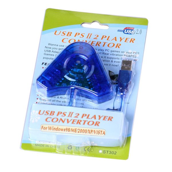 Joypad Game USB Dual Player Converter Cavo adattatore per PS2 Attraente controller per PC Playstation