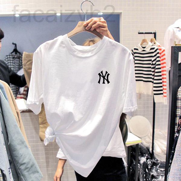 

women's t-shirt designer alphabet print t-shirt women's bottoming shirt loose large size with korean spring dress in summer new 20, White