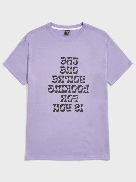 

romwe guys slogan graphic tee v8np#, White;black