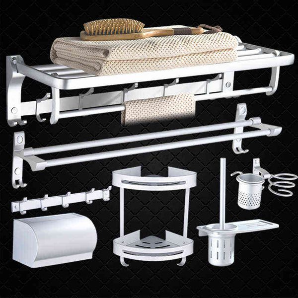 

bathroom bathroom space aminum hardware pendant toilet non perforated towel rack bath storage set