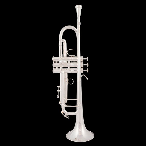 

trumpet professional level silver plated trumpete original blue box musical