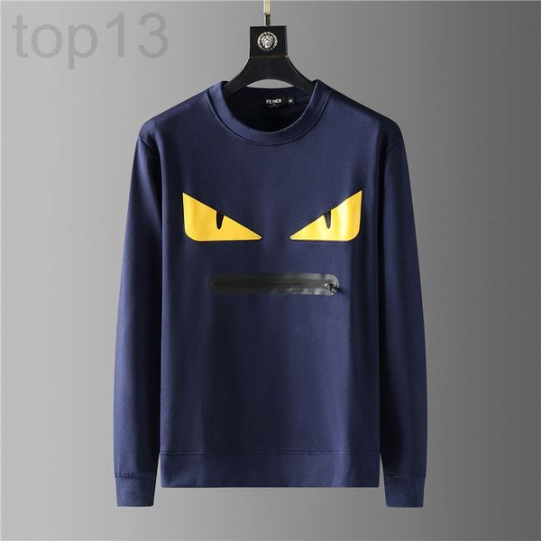 

men's hoodies & sweatshirts designer new autumn edition men's little bee pressure printing round neck long sleeve slim fit t-shirt, Black