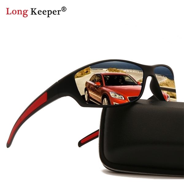 

matte black frame polarized sunglasses menwomen uv protection sports goggles sun glasses mirror anti eyewear male shades 220521, White;black