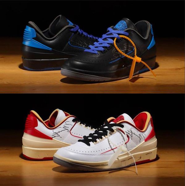 

shoes designer jumpman 2 retro low sp basketball black varsity royal white red of men women trainers sports sneaker