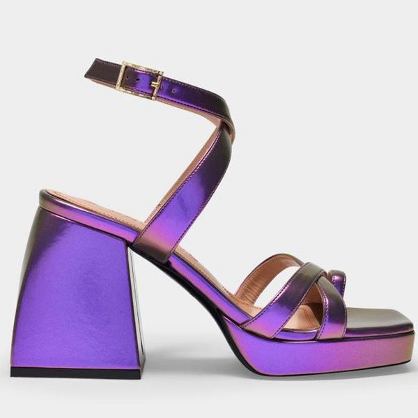 

fashion open toe summer chunky heel platform sandals purple white lady gladiators womens pumps plus size 35-43, Black