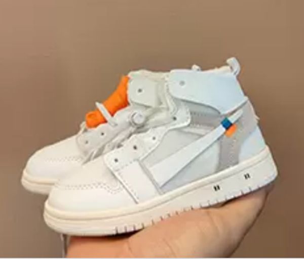 

2021 infants reverse mocha t sc0tt fragments jointly signed high low og 1s kids basketball shoes chicago 1 infant unc sneaker toddlers new b, Black