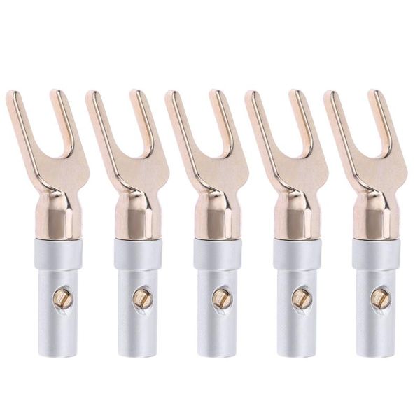 Outros acessórios de iluminação U Tipo de pára -laca conector 1/2pcs Banana Plug Y Adaptador de alto -falante da cabeça de cobre Plugsother masculino