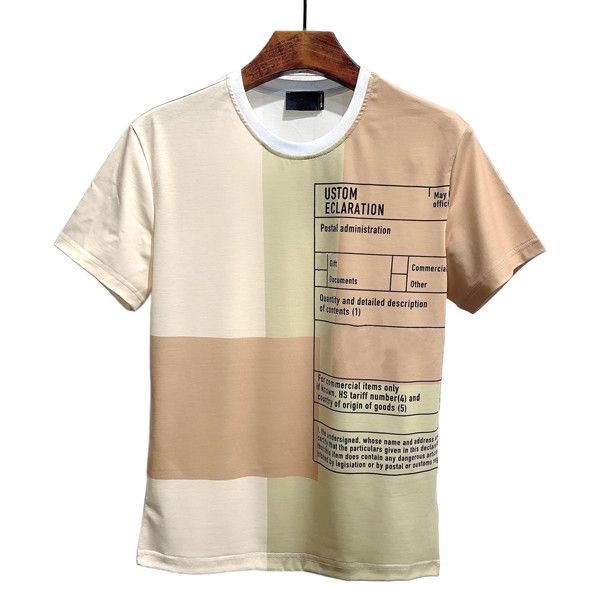 

22ss men's t-shirt designer brand casual tee sports animal letters printed pattern summer street loose short sleeve s56, White;black
