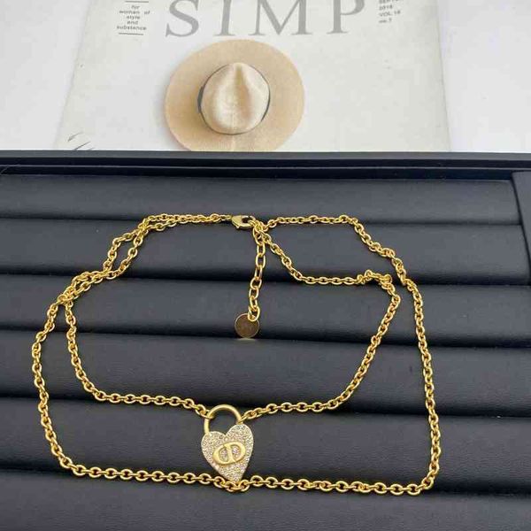 

same winter simple love small 2022 luxury brand fashion design versatile necklace, Silver