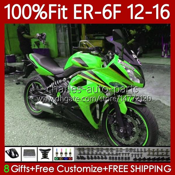 Carenature per stampi ad iniezione per KAWASAKI NINJA 650R ER-6F ER6 F ER 6F ER6F 12 13 14 15 16 Corpo 136No.53 650-R 2012 2013 2014 2015 2016 650 Verde chiaro R 2012-2016 Carrozzeria OEM