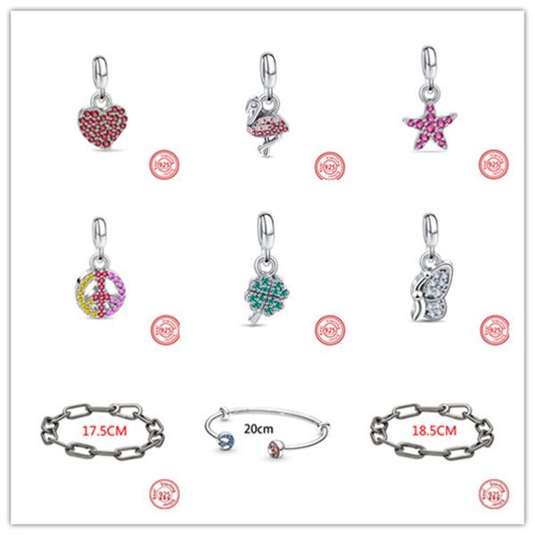 

new s925 sterling silver loose bead charms beaded bracelets luxury shell original fit pandora necklace fashion pendant classic glamour girl, Bronze;silver