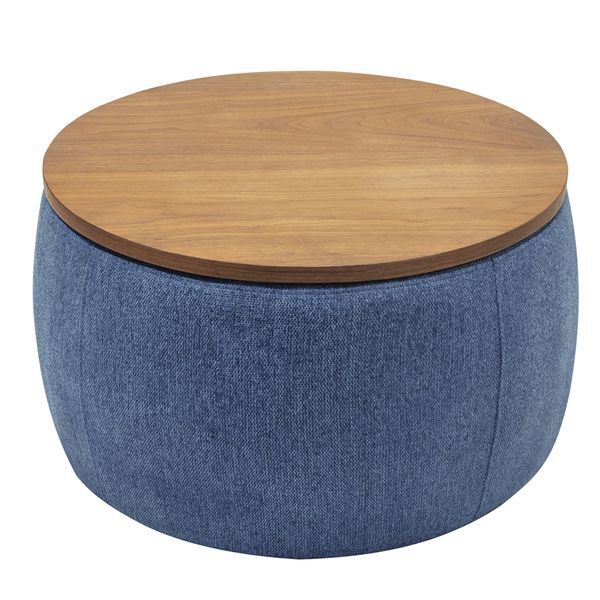 

living room round storage ottoman 2 in 1 function work as end table ottoman