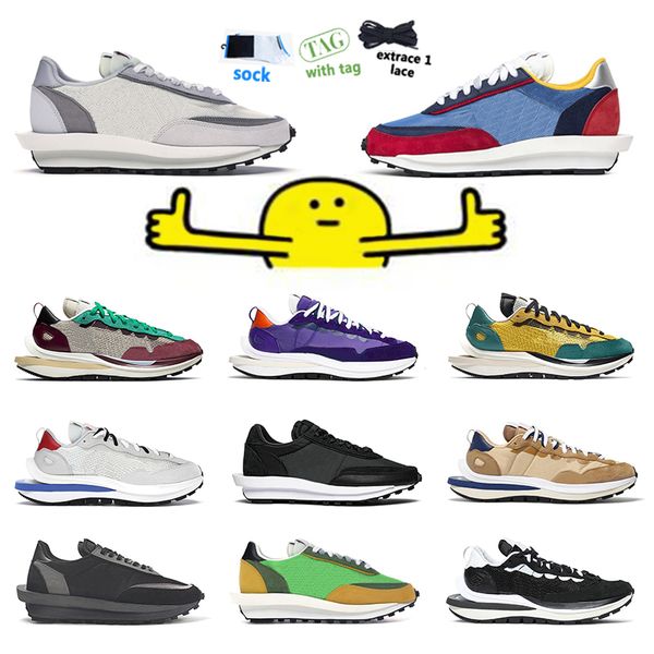 

new 2022 daybreak vaporwaffle running shoes man and woman tour yellow black nylon sesame blue void multi iris noir pine green sail