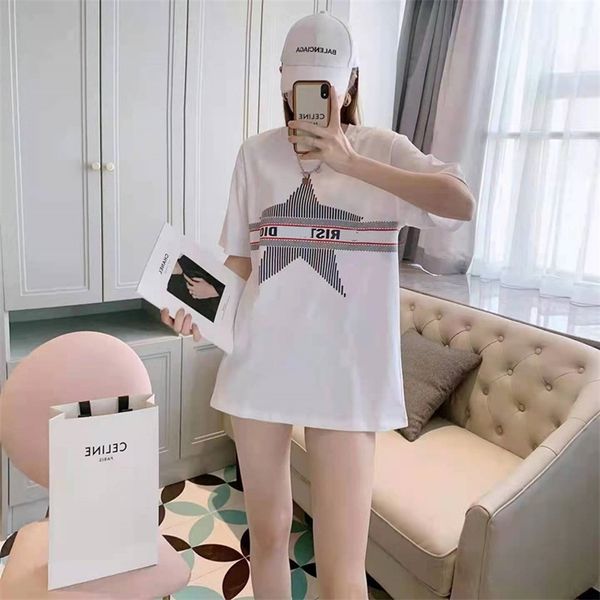 

warehouse clothing summer new short sleeve women's loose round neck t-shirt outlet_s2un, White