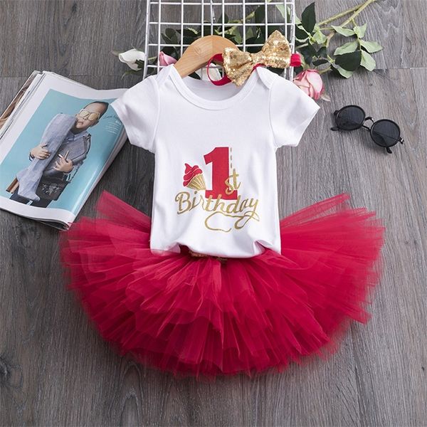 Baby Dress Summer Born Girls Abiti infantili Abiti Abiti Baby Dress 1 anno regalo di compleanno Toddler Girl Party Dress LJ201223