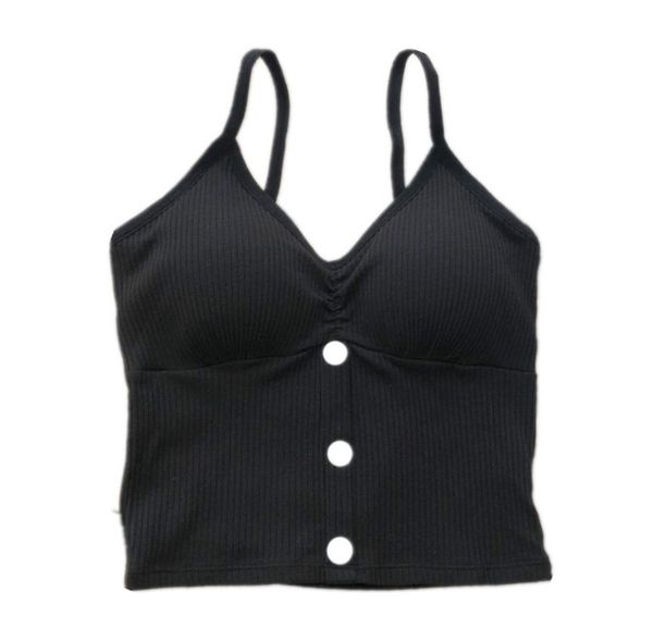 

woman knitted tank women strap vest female knitting crop dropshipping, White