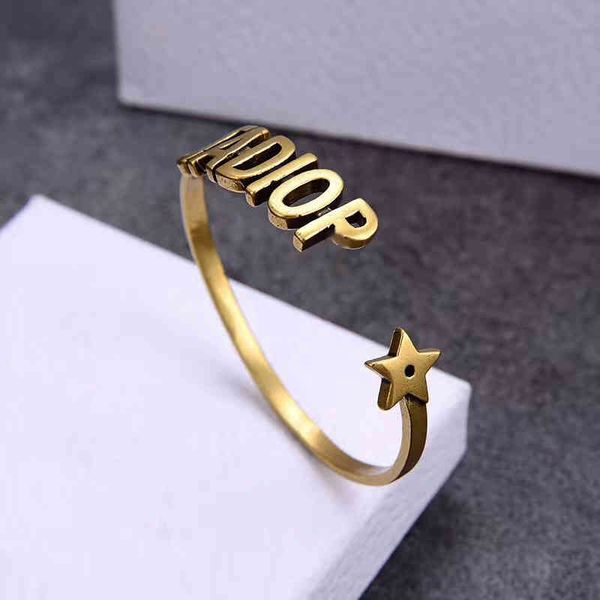 

2022 factory wholesale new di home simple personalized yellow brass middle ancient bracelet, Black