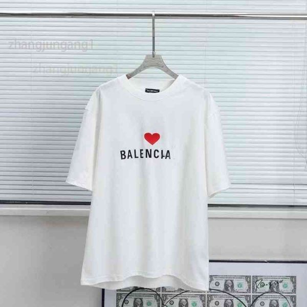 

2022 mens t shirt designer luxury for men womens balencas shirts fashion tshirts with letters casual summer short sve tee wo clothing asian, White