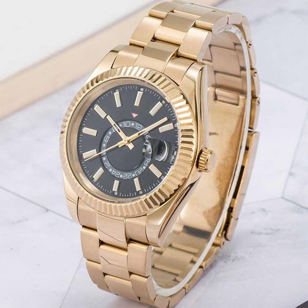 Relógio Mecânico Automático Masculino 42mm 904L Aço Inoxidável Completo Resistente à Água Safira Calendário Luminoso Estilo Moda Relógios Montre de Luxe