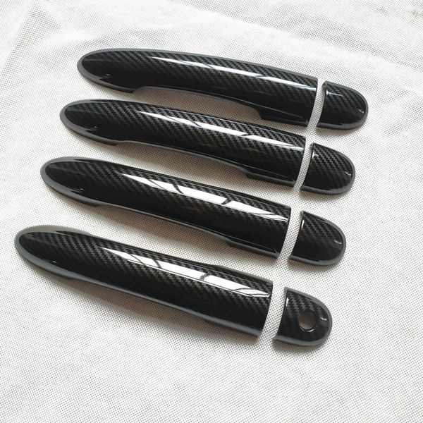 

for renault clio 3 iii mk3 accessories door handle cover trim handles covers plastic imitation carbon fiber