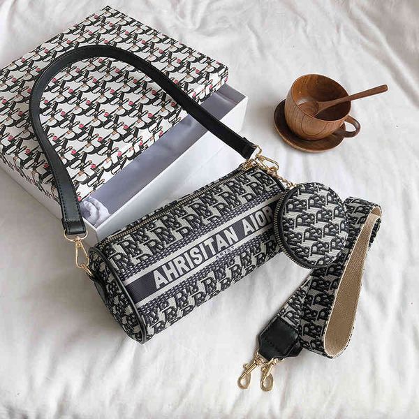 

2022 factory wholesale new korean fashion embroidered canvas bag