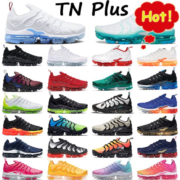 

2022 tn plus running shoes cool grey men women white university blue triple red creamsicle rough green lemon lime be true sneakers