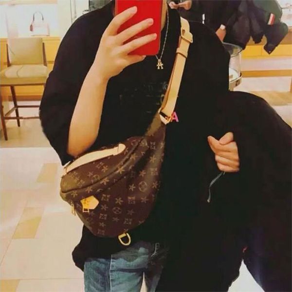 

stlye famous bumbag cross body fashion shoulder bag brown waist bags bum waist bags #m43644 size 37x14x13cm