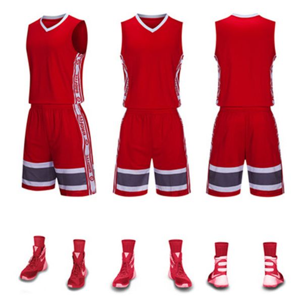 

nb0108 basketball jersey sport wears athletic outdoor apparel college, Black